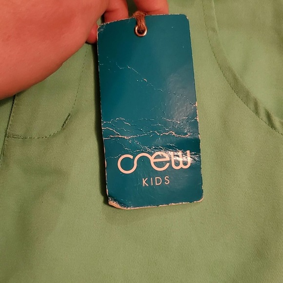 NWT! Crew Kids Mint Green Boys Cropped Pants Size 7 Boys - Picture 7 of 8